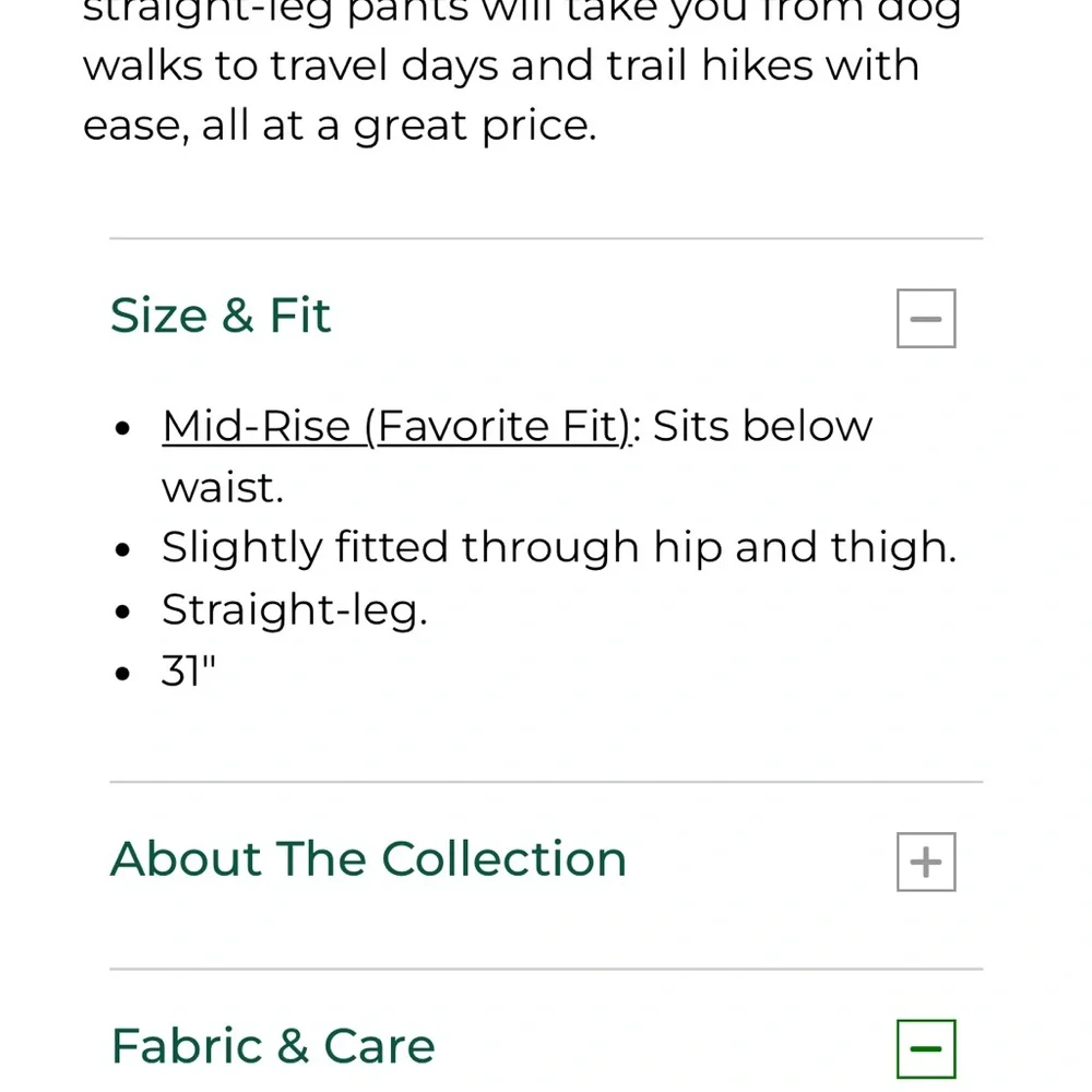 L.L. Bean Navy Performance Trail Pants - UV protection, water resistant - Picture 14 of 14